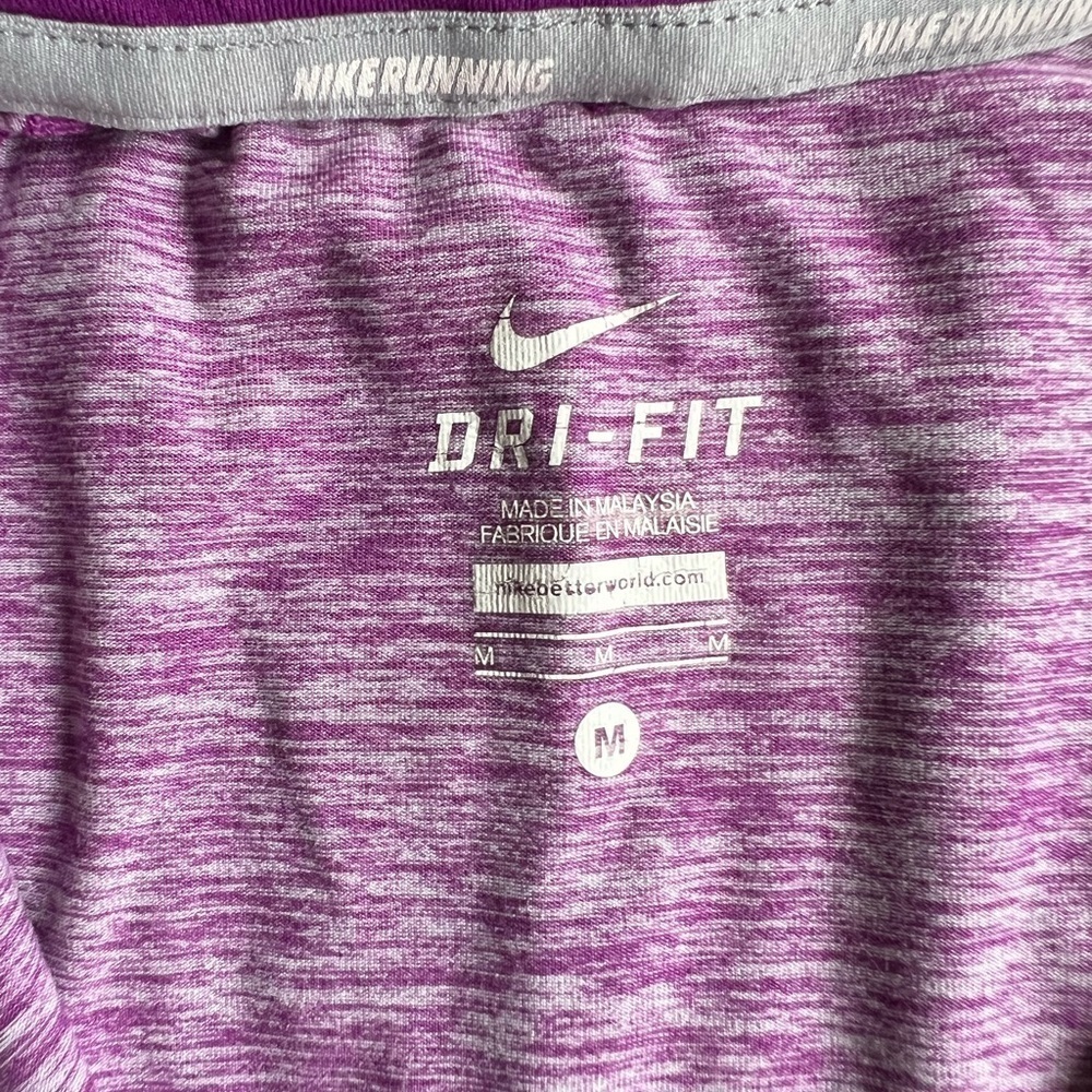 Nike Women's Heathered Purple Long Sleeve Top - Picture 10 of 10